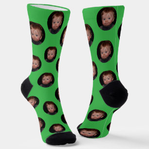Personalized Funny Face Photo Socks