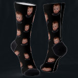 Personalized Funny Face Photo  Socks<br><div class="desc">Our personalized black funny socks. These personalized socks allow you to put your face or a loved one's face on the socks for a truly unique and personal gift. The unisex design makes it perfect for anyone. Whether for yourself or as a gift, these photo socks are sure to put...</div>