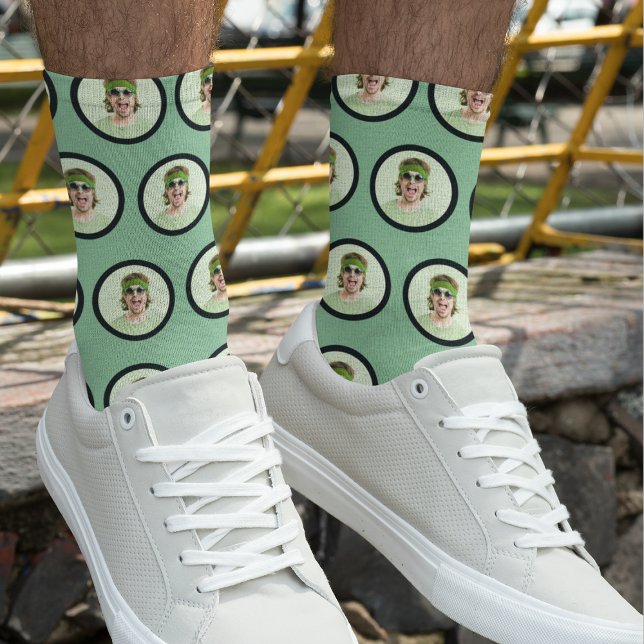 Personalized Funny Face Photo Socks (Creator Uploaded)