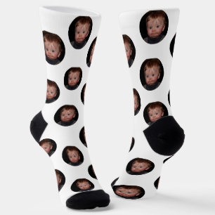 Personalized Funny Face Photo Socks