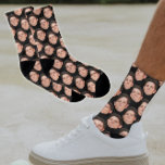 Personalized Funny Face Photo Socks in Jet Black<br><div class="desc">**Personalized Funny Face Photo Socks in Jet Black** Make funny custom socks covered in anybody's face, with this easy to use template. simply upload a cutout of the face or object you wish to use, with a transparent background, and voila! make sure to crop the image as tightly to the...</div>