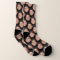 Personalized Funny Face Photo Socks in Jet Black