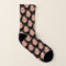 Personalized Funny Face Photo Socks in Jet Black