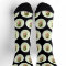 Personalized Funny Face Photo Socks Jet Black