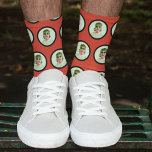 Personalized Funny Face Red Photo Socks<br><div class="desc">Our Personalized Funny Face Red Photo Socks are the perfect gift for anyone who loves to add a little bit of fun to their wardrobe. These custom socks allow you to put your own face, or the face of a loved one, on the socks for a truly unique and personalized...</div>