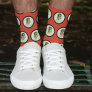 Personalized Funny Face Red Photo Socks