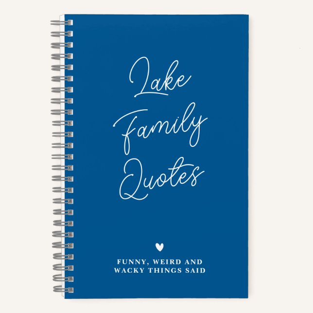 Personalized Funny FAMILY Quotes Journal (Front)