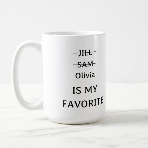 Personalized  Funny Favorite Child Mug funny gift Coffee Mug