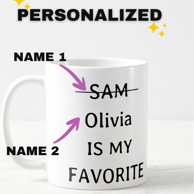 Personalized  Funny Favorite Child Mug, two Childs Coffee Mug (Creator Uploaded)