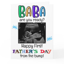Personalized Funny First Fathers Day from Bump