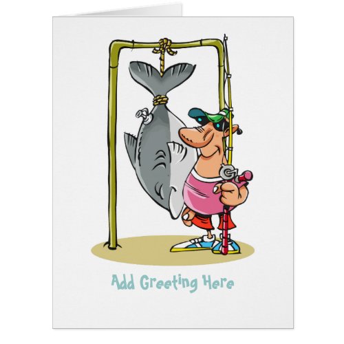 Personalized Funny Fishing Cartoon