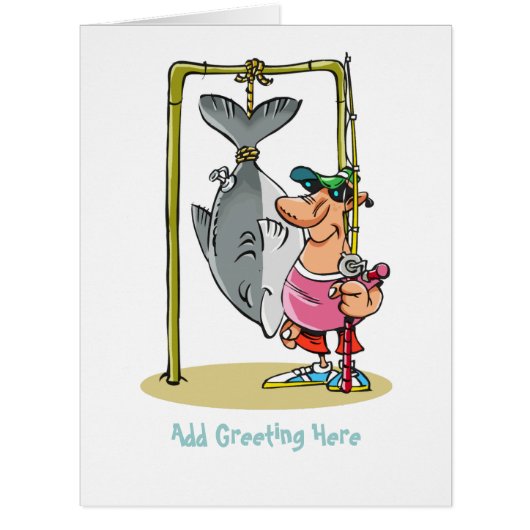 Personalized Funny Fishing Cartoon (Front)