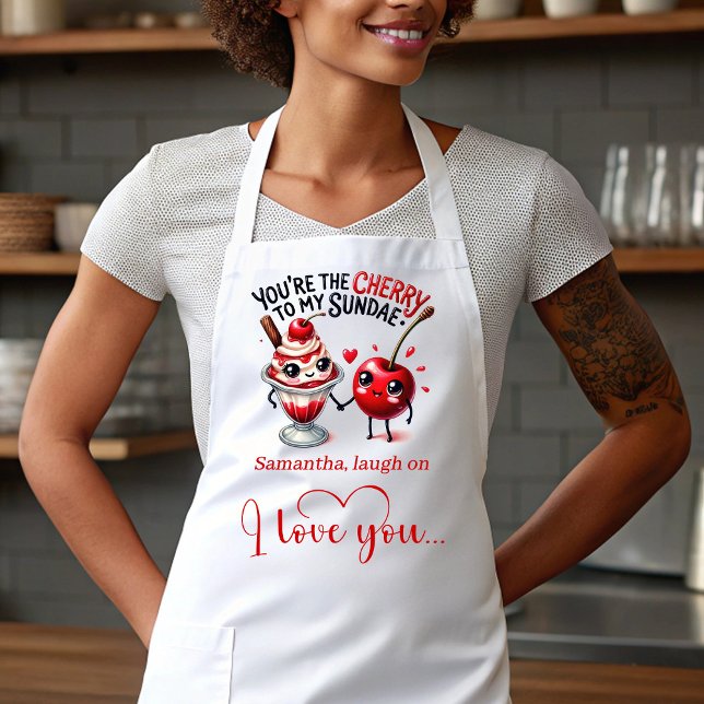 Personalized Funny Food Romantic Valentine Apron (Personalized Funny Food Romantic Valentine Apron)