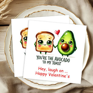 Personalized Funny Food Valentine Napkins Love Gif