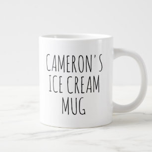Personalized Funny Gag Novelty Gift Ice Cream  Giant Coffee Mug
