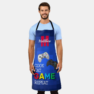 Personalized Funny Gamers All-Over Print Apron