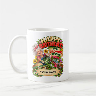 Personalized Funny Gardening Birthday Card for Wom Coffee Mug