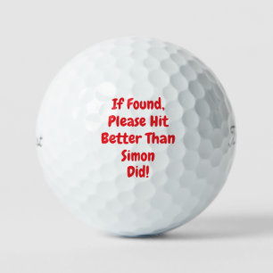 personalized funny  golf balls