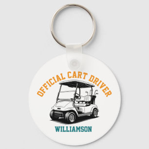 Personalized Funny Golf Cart Keychain