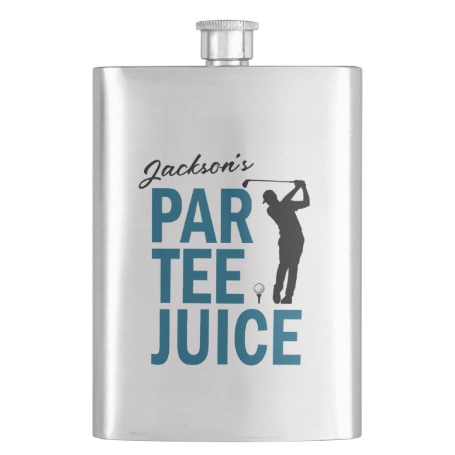 Personalized Funny Golf Par Tee Juice Flask (Front)