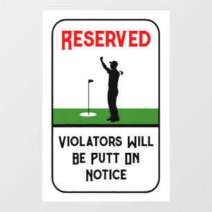 Personalized Funny Golf Sign For Golf Lovers