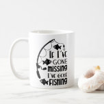 Personalized Funny Gone Fishing Coffee Mug