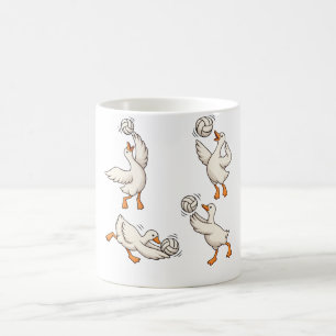 Personalized Funny Goose Volleyball Player Trendy  Coffee Mug