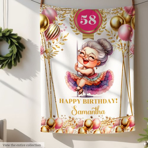 Personalized Funny Grandma Blanket Birthday Gift