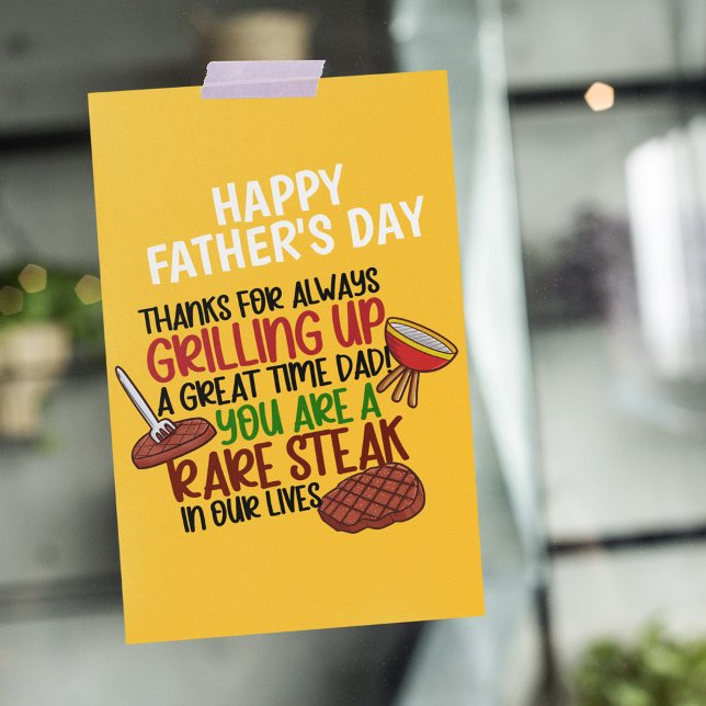 Personalized Funny Grill Chef Daddy Card (Creator Uploaded)