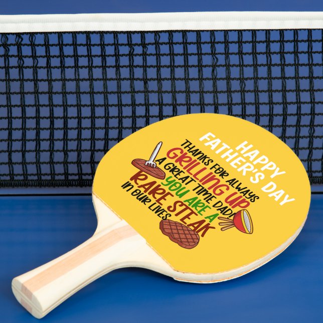 Personalized Funny Grill Chef Daddy Ping Pong Paddle (Insitu)
