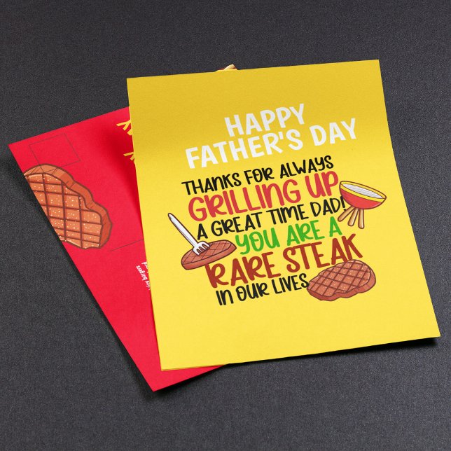 Personalized Funny Grill Chef Daddy Postcard (Creator Uploaded)