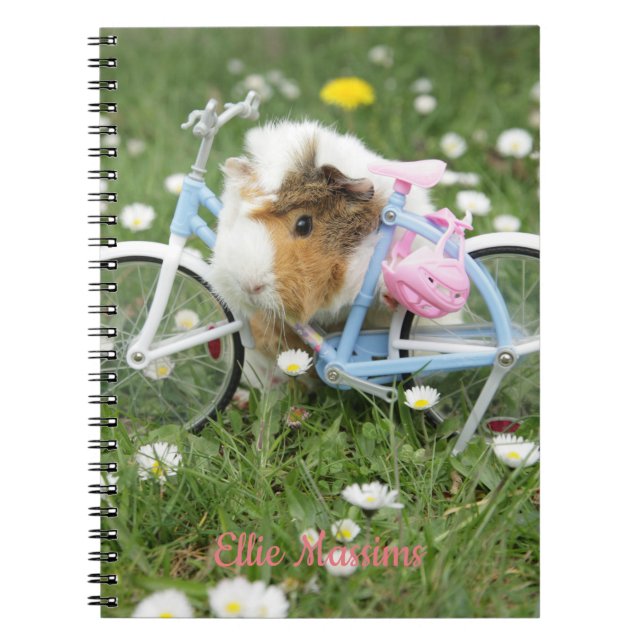 Personalized / Funny Guinea Pig Photo Notebook (Front)