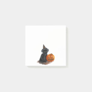 Personalized Funny Halloween Cat Pumpkin Cartoon Post-it Notes
