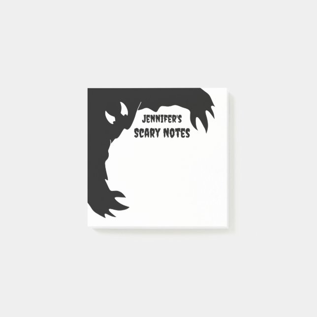 Personalized Funny Halloween Scary Notes | Monster (Front)