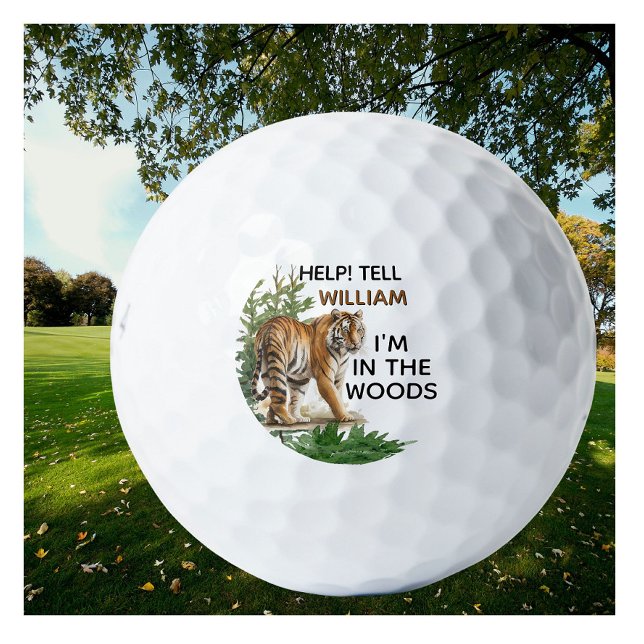 Personalized Funny Help Novelty Name  Golf Balls (Creator Uploaded)