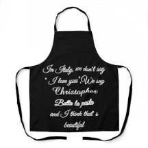 Personalized Funny Italian Quote "Butta La Pasta" 