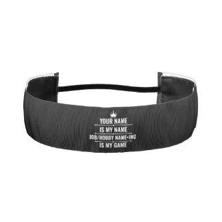 Personalized Funny Job and Hobby Name Athletic Headband