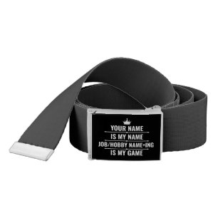 Personalized Funny Job and Hobby Name Belt