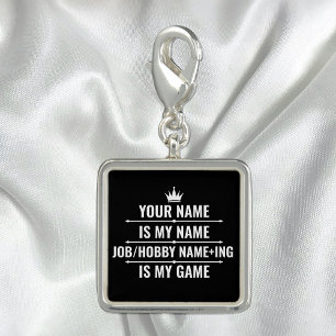 Personalized Funny Job and Hobby Name Charm