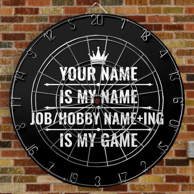 Personalized Funny Job and Hobby Name Dart Board (Creator Uploaded)