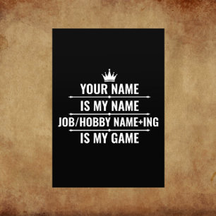 Personalized Funny Job and Hobby Name Flyer