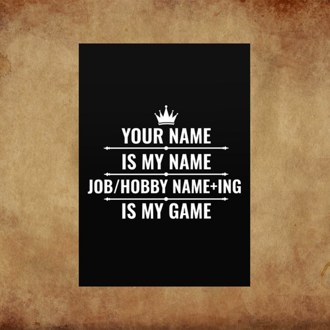 Personalized Funny Job and Hobby Name Flyer (Creator Uploaded)