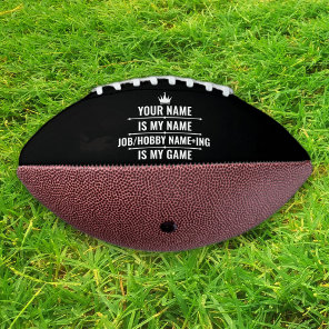 Personalized Funny Job and Hobby Name Football
