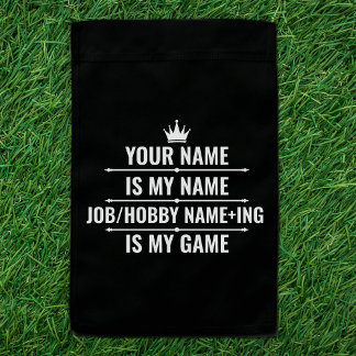 Personalized Funny Job and Hobby Name Garden Flag