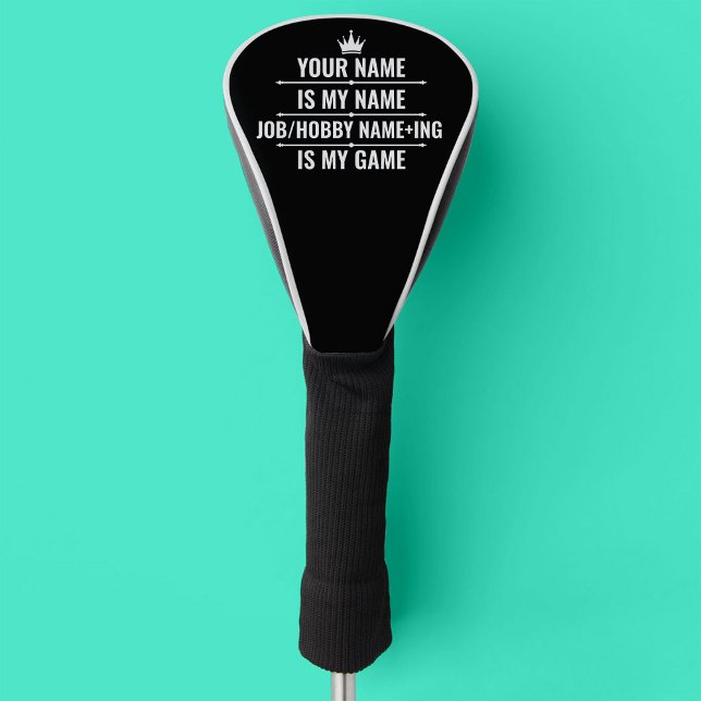 Personalized Funny Job and Hobby Name Golf Head Cover (Creator Uploaded)