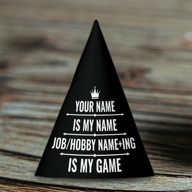 Personalized Funny Job and Hobby Name Party Hat (Creator Uploaded)