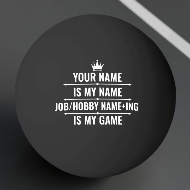 Personalized Funny Job and Hobby Name Ping Pong Ball (Creator Uploaded)