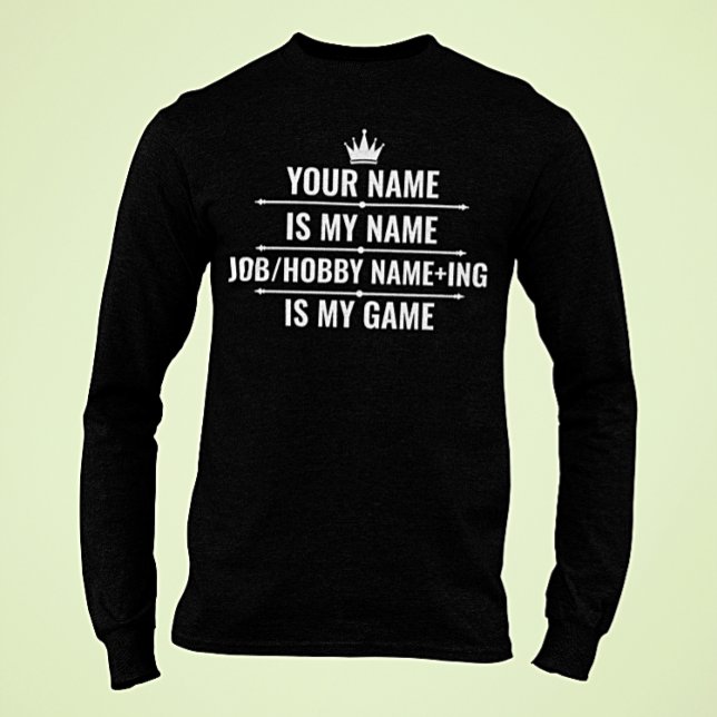 Personalized Funny Job and Hobby Name T-Shirt (Creator Uploaded)
