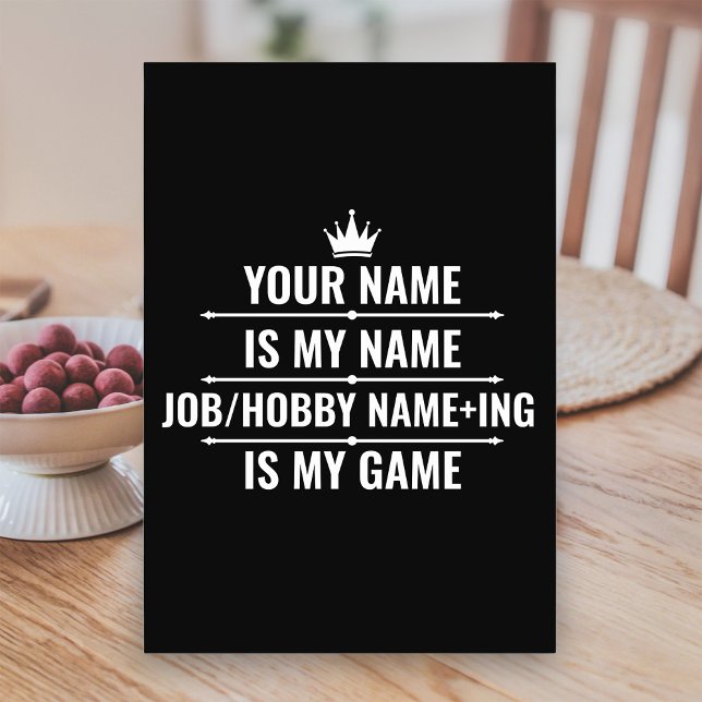 Personalized Funny Job and Hobby Name Table Number (Creator Uploaded)