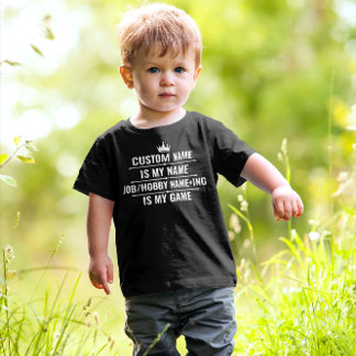 Personalized Funny Job and Hobby Name Toddler T-shirt